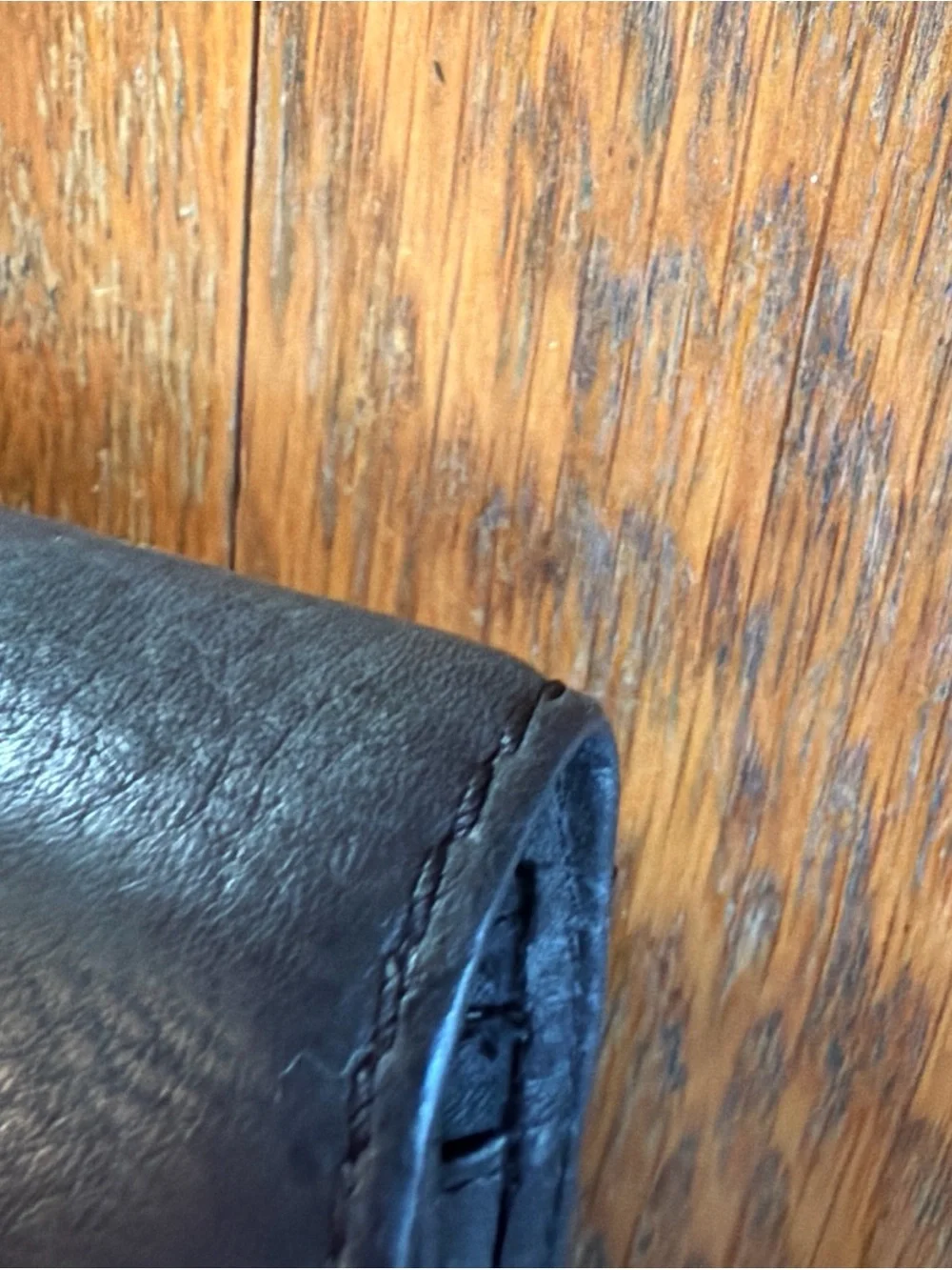 FOSSIL Long Live Vintage 1954 Trifold Wallet Women’s Black Leather 5.5'x4